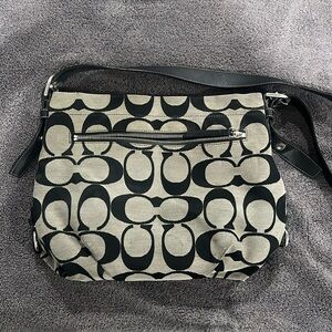 Black and Gray Coach Purse